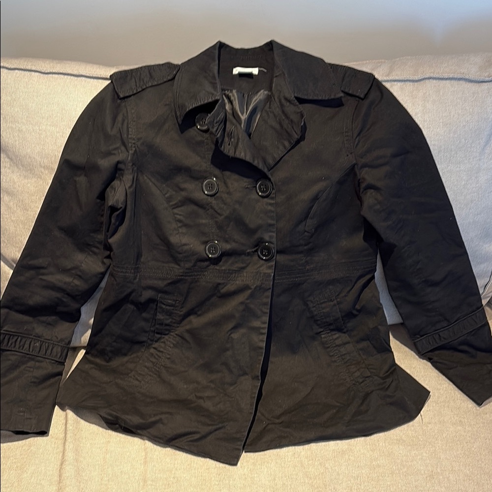 Maternity Women's Black Button-up Jacket